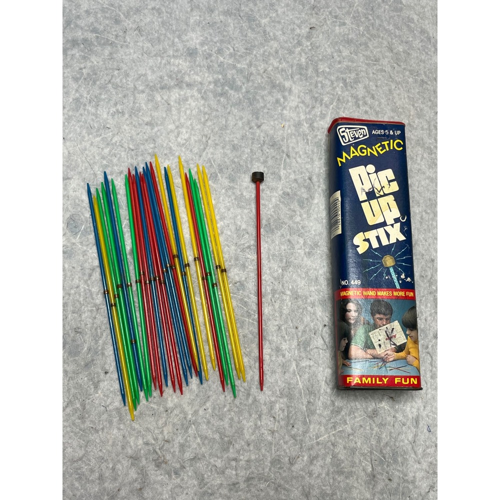 Vintage Steven Magnetic Pic Up Stix Game No 449 Retro Family Fun Toy ‎ 1980